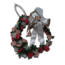 Guirlanda de páscoa em forma de coelho